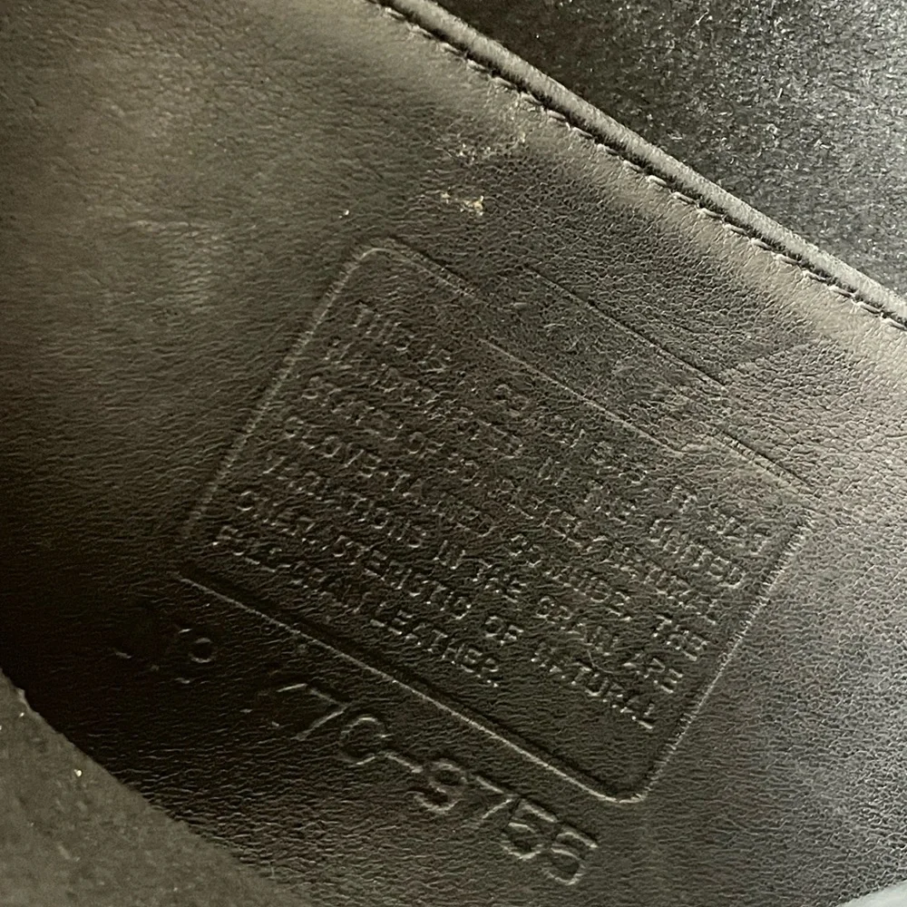 COACH 9755 CROSSBODY BLACK LEATHER BAG - Picture 8 of 16